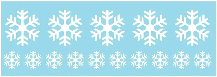 Bright White Snow elektrosztatikus karácsonyi matrica - Ambiance