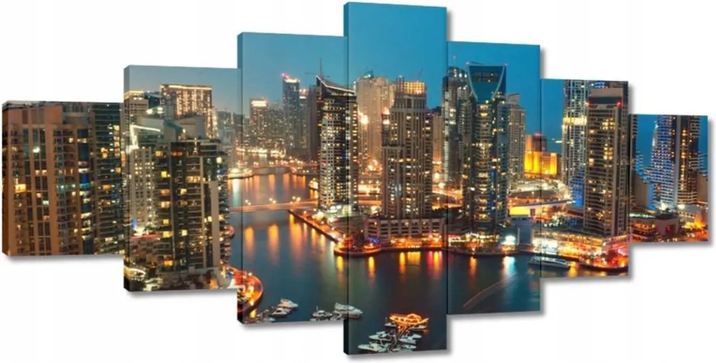 Festmények 210x100 Dubai éjszaka