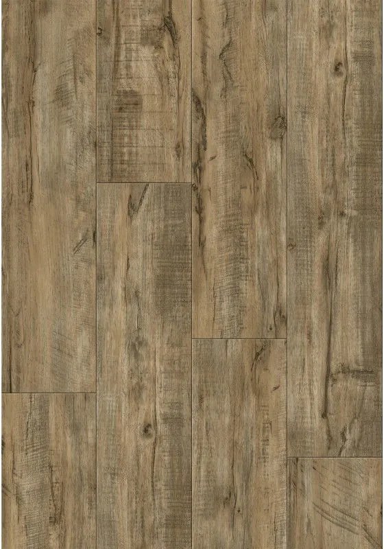 Mexen El Paso  Vinyl padlólapok 1240 x 182 mm SPC 6,5 mm, IXPE alátét 1,5 mm, 4 V-fuga, Dió - F1069-1240-182-505-4V1-03