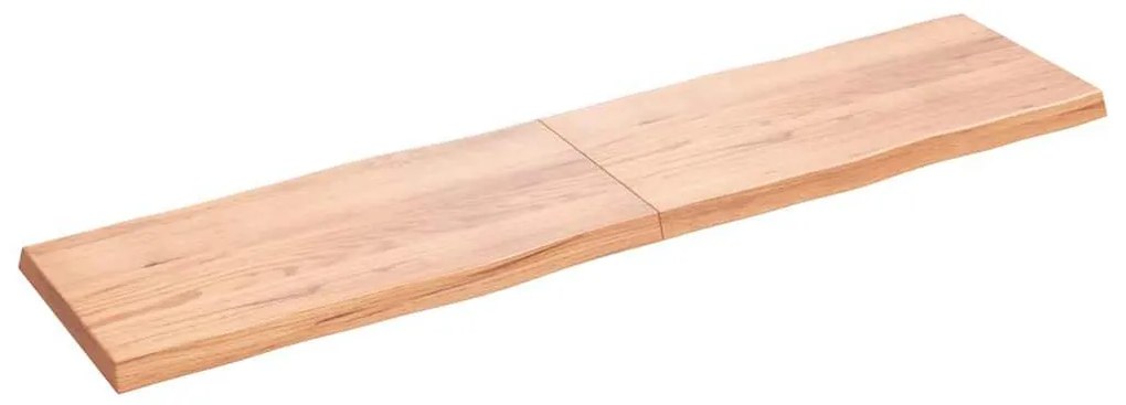 világosbarna kezelt tömör asztallap 200x50x(2-6) cm