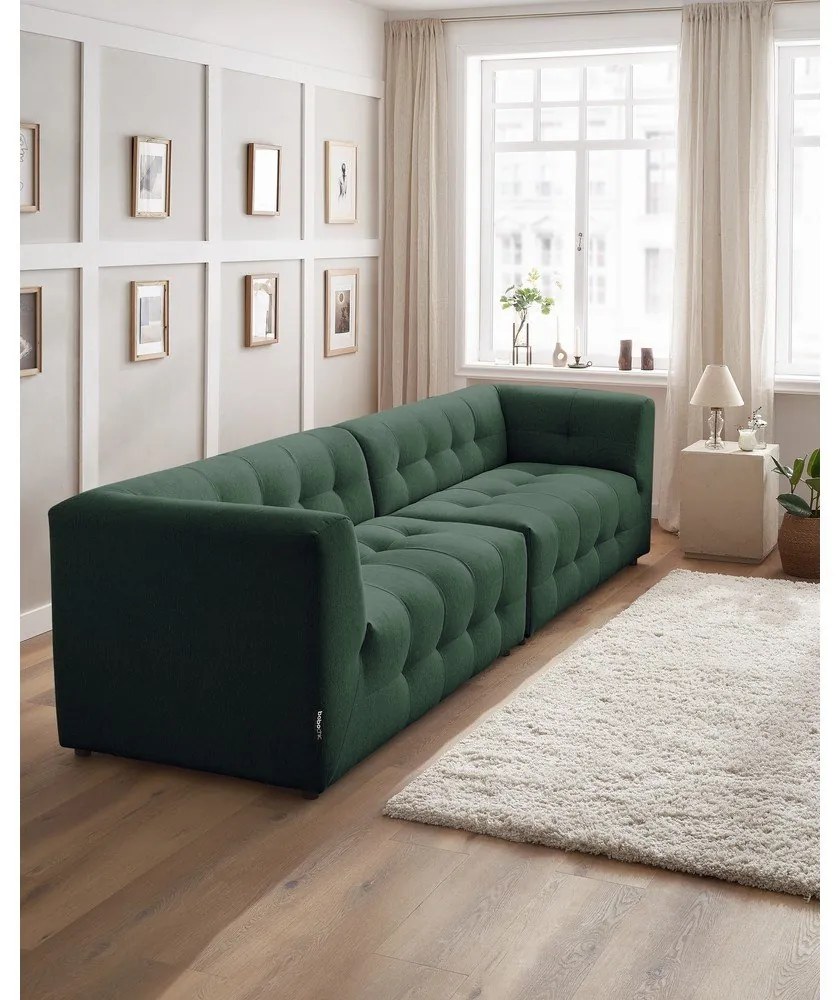 Sötétzöld kanapé 324 cm Kleber - Bobochic Paris