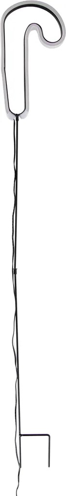 Karácsonyi neon leszúrható fény piros cukorbot LED-del, időzítővel IP44 - Fura