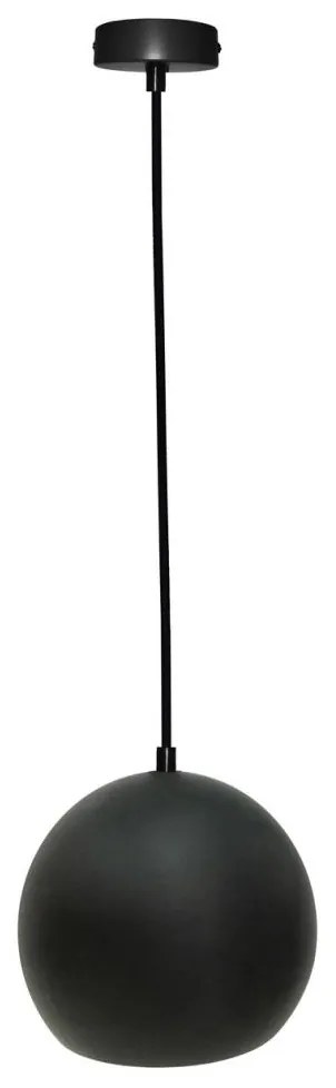 Csillár zsinóron FLEN 1xE27/40W/230V á. 20 cm fekete