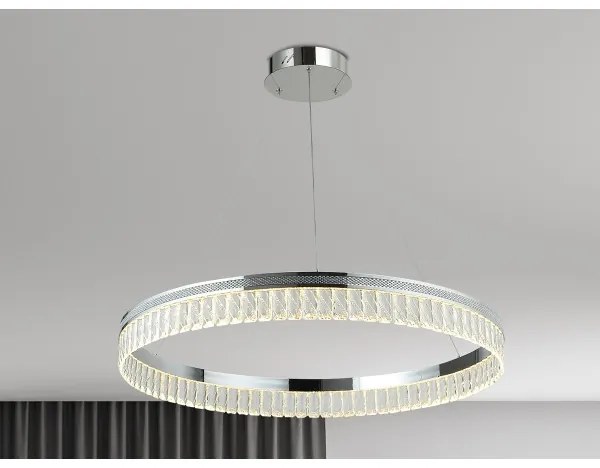 LED dimmelhető kábelre függesztett kristálycsillár THALIA LED/55W/230V 3000-6000K + távirányító