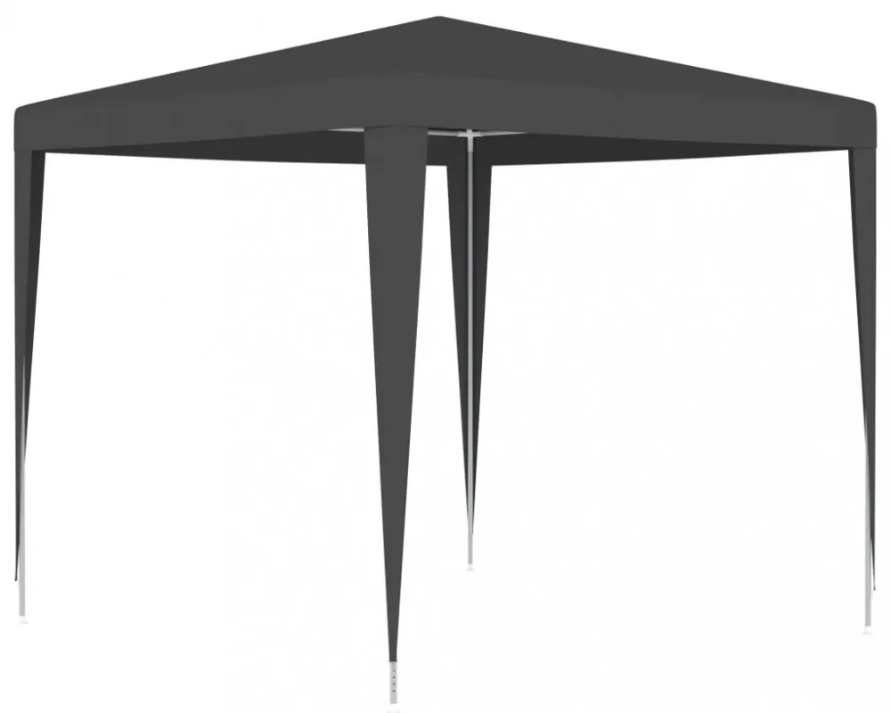 antracitszürke rendezvénysátor 2,5 x 2,5 m 90 g/m²