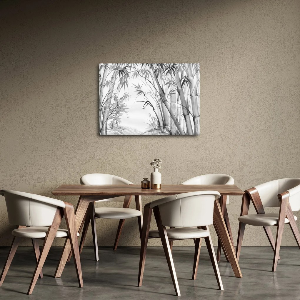 Kép - Bambusz erdő (70x50 cm)