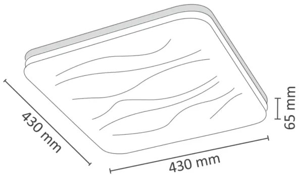 LED állítható fényerejű DESERT mennyezeti lámpa, DO, 72W, 230V
