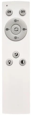 LED Dimmelhető mennyezeti lámpa SMART CORAL LED/24W/230V fehér/ezüst + távirányító