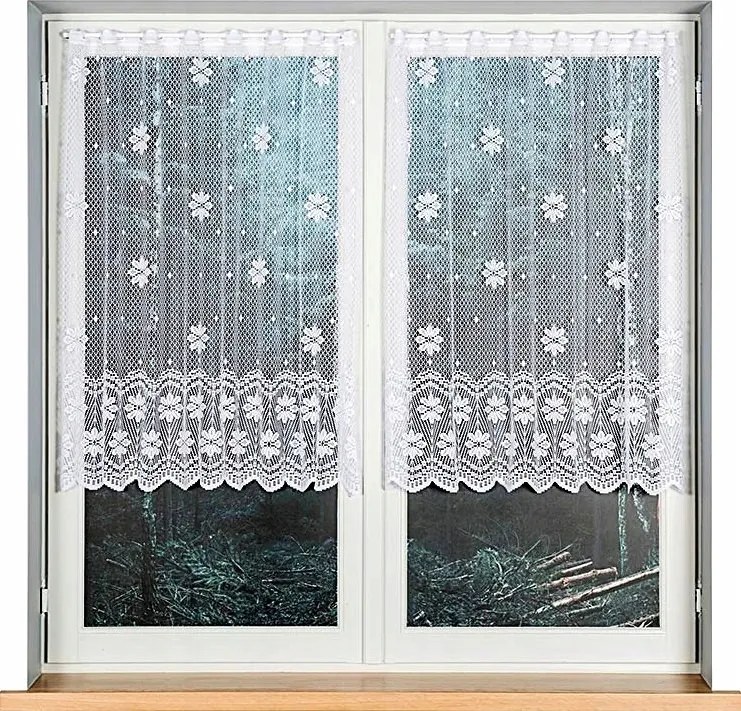 Jacquard függöny 779031-as mintával, 100cm magas, fehér színben (méterenként)