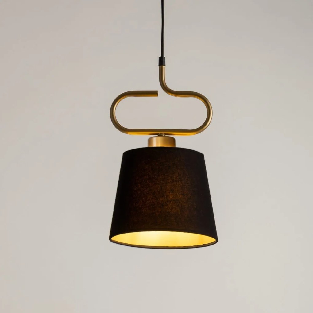 Sigma lighting modern függeszték volutto fekete réz arany sig40644