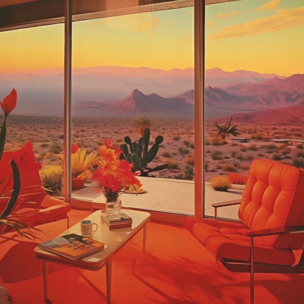 Poszter 80x80cm Ülés a Sivatagi Házban