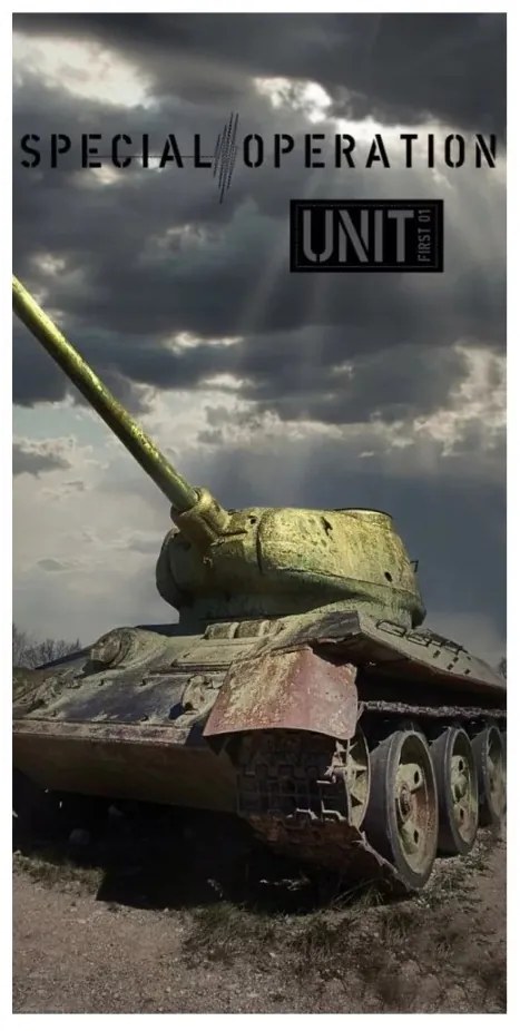 Tank Special Operation fürdőlepedő, strand törölköző 70x140cm