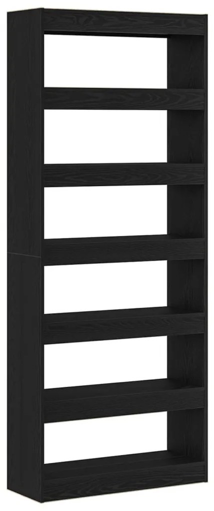 Fekete Tölgy Könyvespolc Fekete tölgy Szerelt fa 80 x 30 x 198 cm