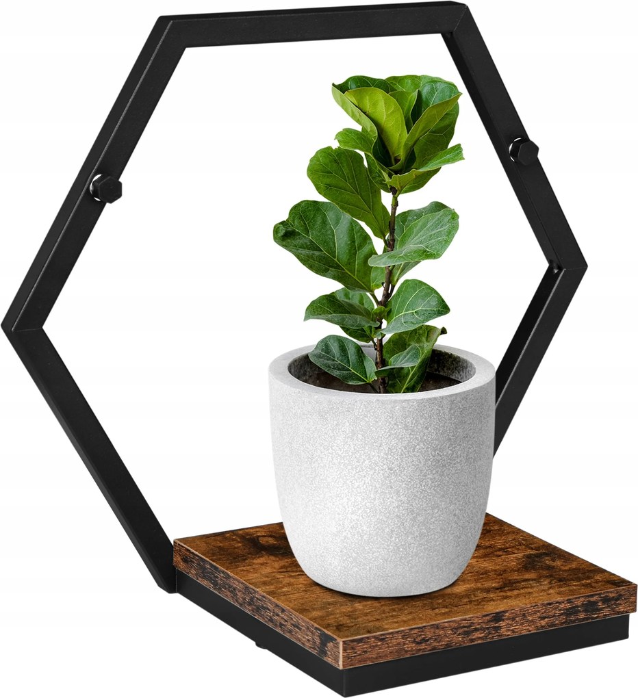 Virágágyás Lógó Fali Loft Polc Ipari Rusztikus Loft Könyvespolc