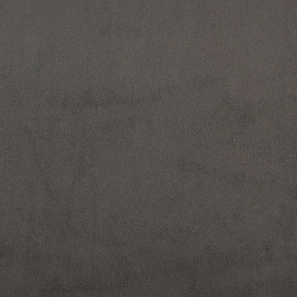 sötétszürke bársony zsebrugós ágymatrac 140 x 190 x 20 cm