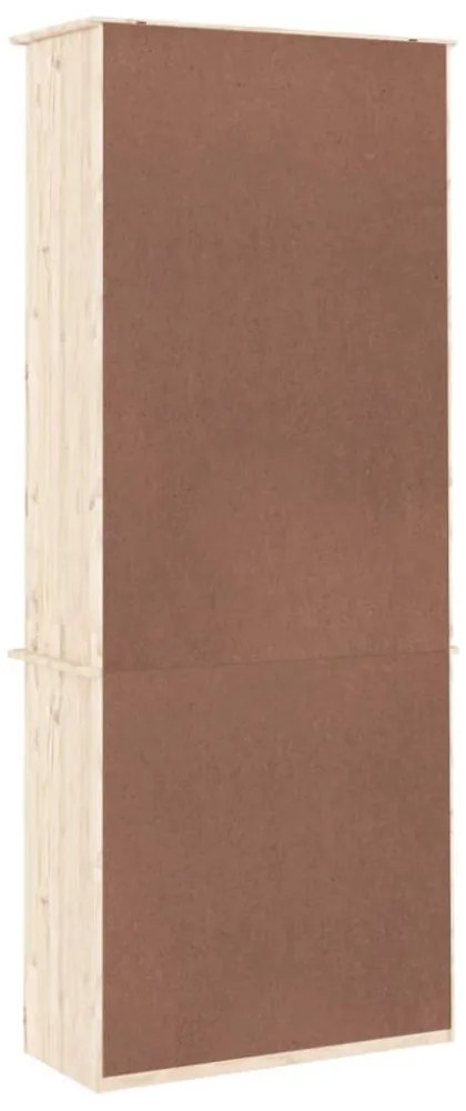 ALTA tömör fenyőfa fiókos könyvszekrény 77x35x186,5 cm