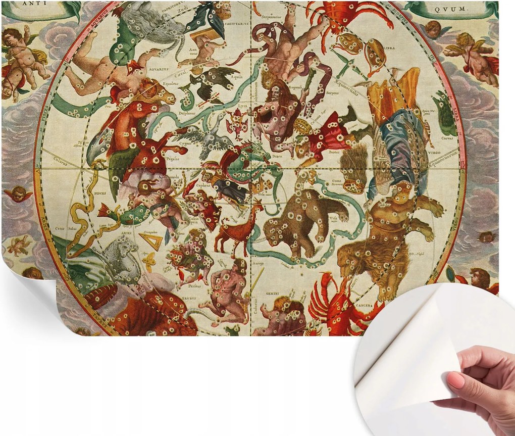 Dekoratív öntapadós fotótapéta Hálószobába Csillag kompozíciók 104x70