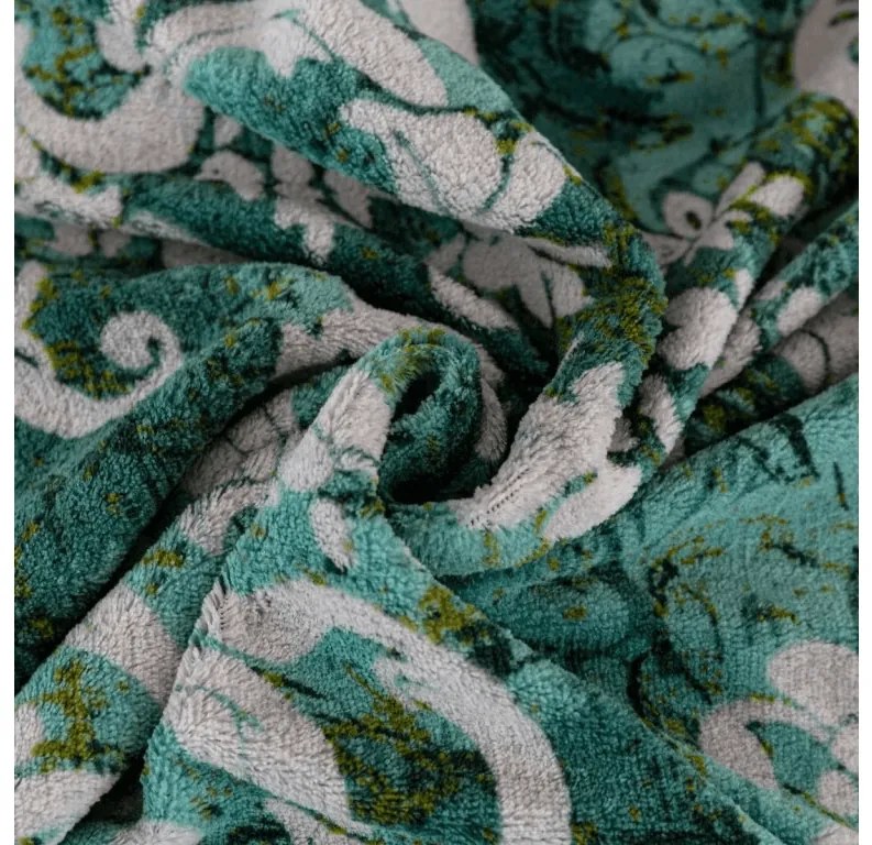 Mikroplüss ágyneműhuzat ORIENTINO zöld Ágyneműhuzat mérete: 70 x 80 cm | 140 x 200 cm