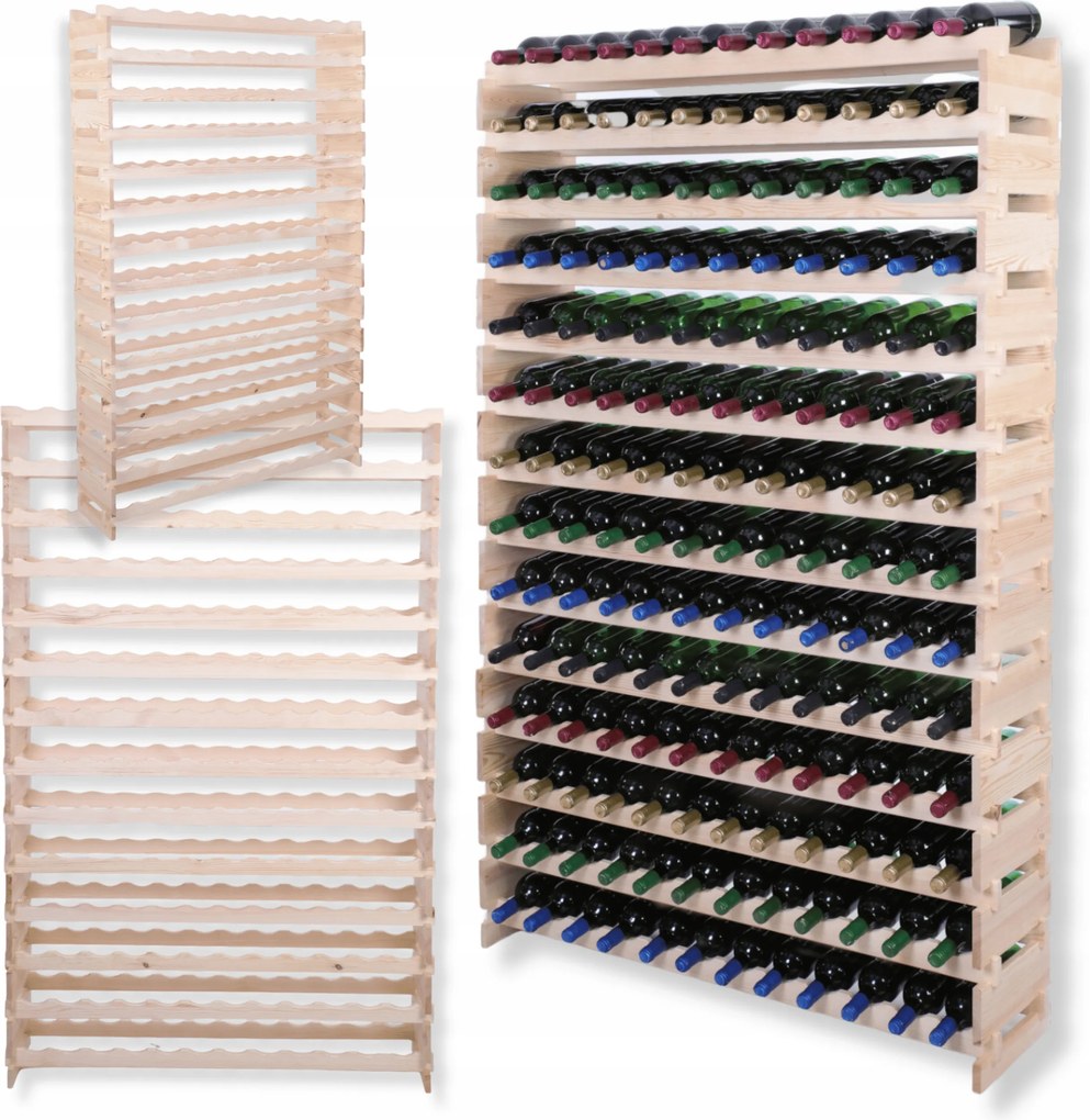 168 palackos állvány bortartó állvány moduláris 14x12 építs úgy, mint egy kattanó építőkocka