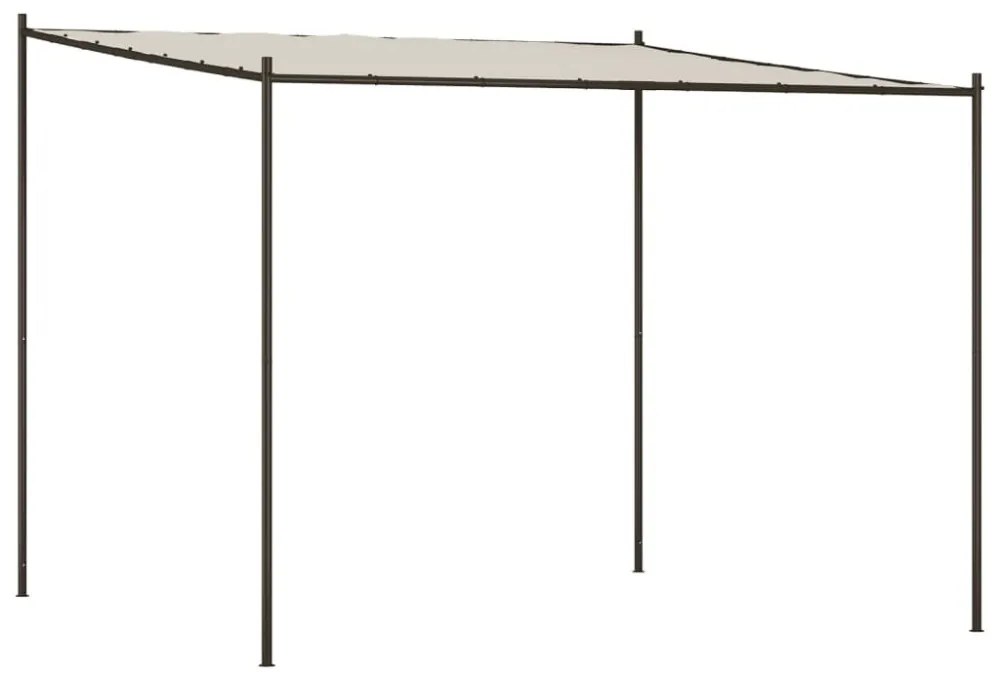 fehér szövet és acél pavilon 3 x 3 m 180 g/m²