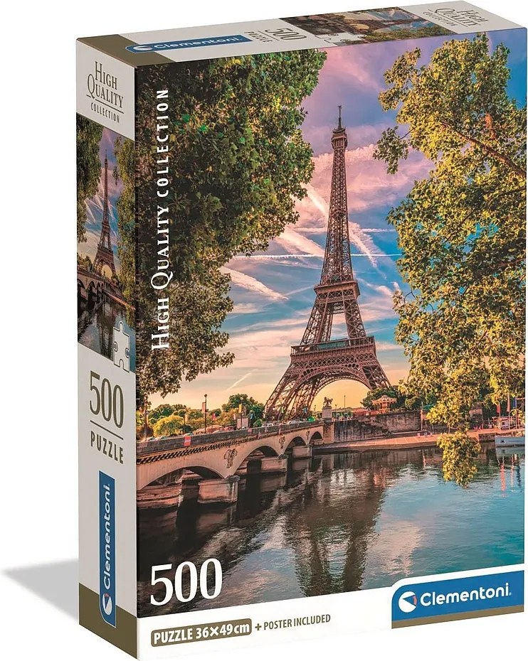 Párizs Along the Seine 500 db-os Compact puzzle Clementoni