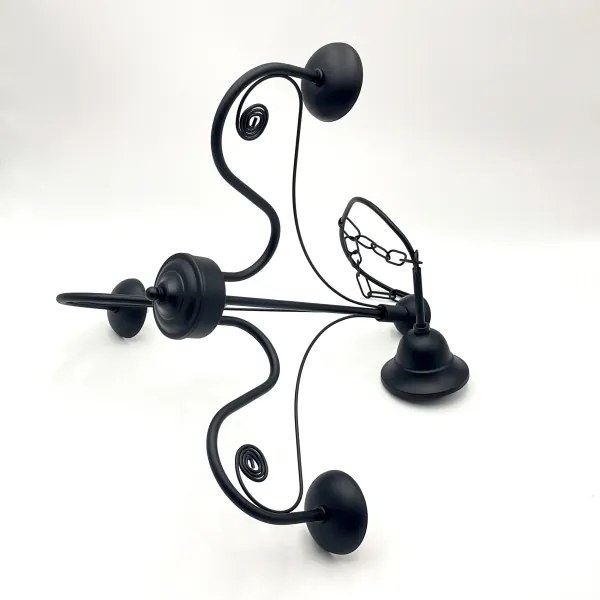 Brilagi - LED Csillár láncon COTTAGE 3xG9/40W/230V fekete/fehér