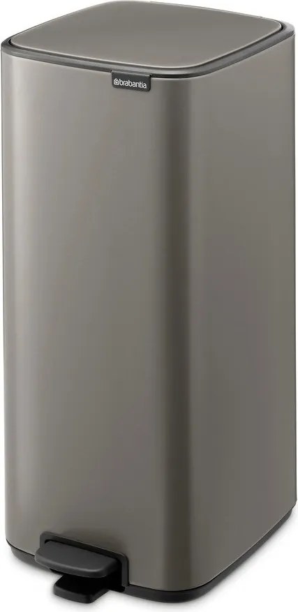Szürke acél pedálos szemetes 30 l Bo – Brabantia