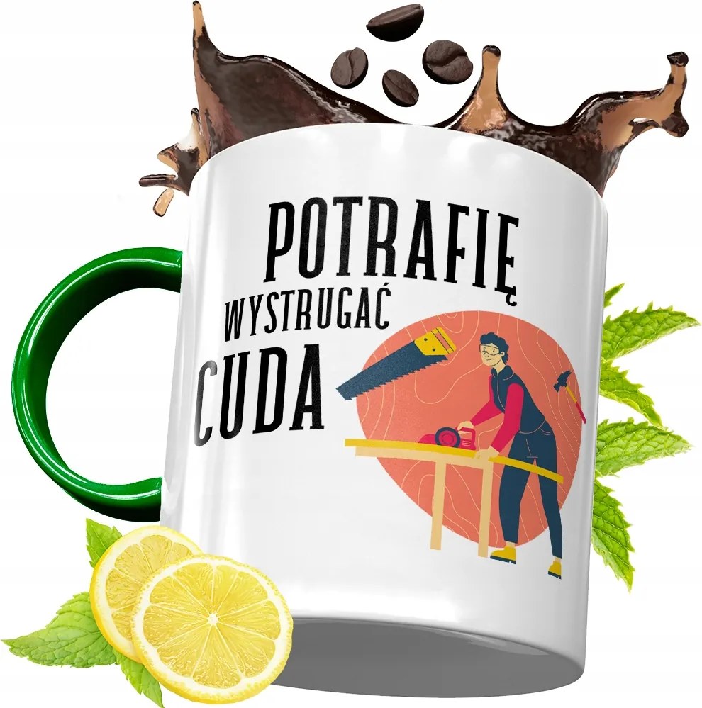 Zöld Bögre Asztalosnak Születésnapra Ajándék fényképes nyomtatással