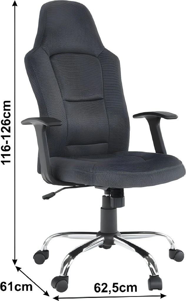 Irodai szék, szürke, VAN