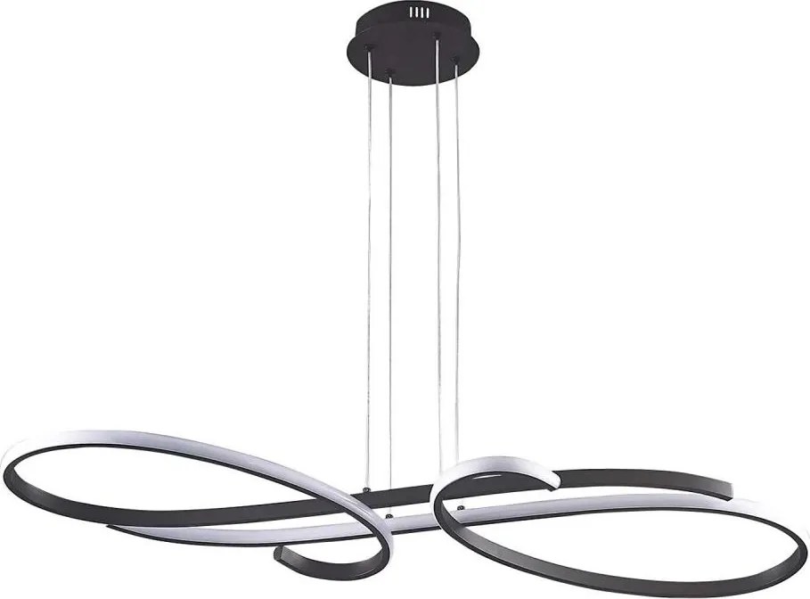 LED csillár kábelen VIOLIN LED/40W/230V, fekete