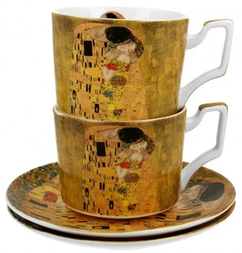 Gustav Klimt porcelán két személyes csésze szett 270 ml Light