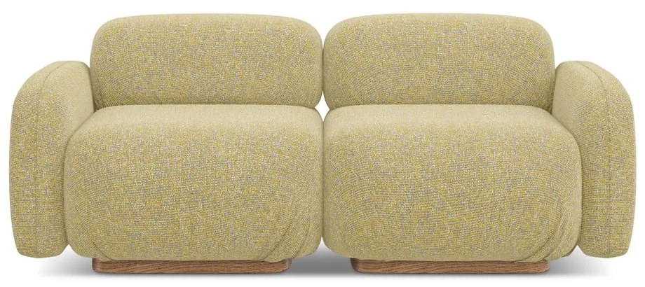 Sárga moduláris kanapé 190 cm Ailani – Makamii