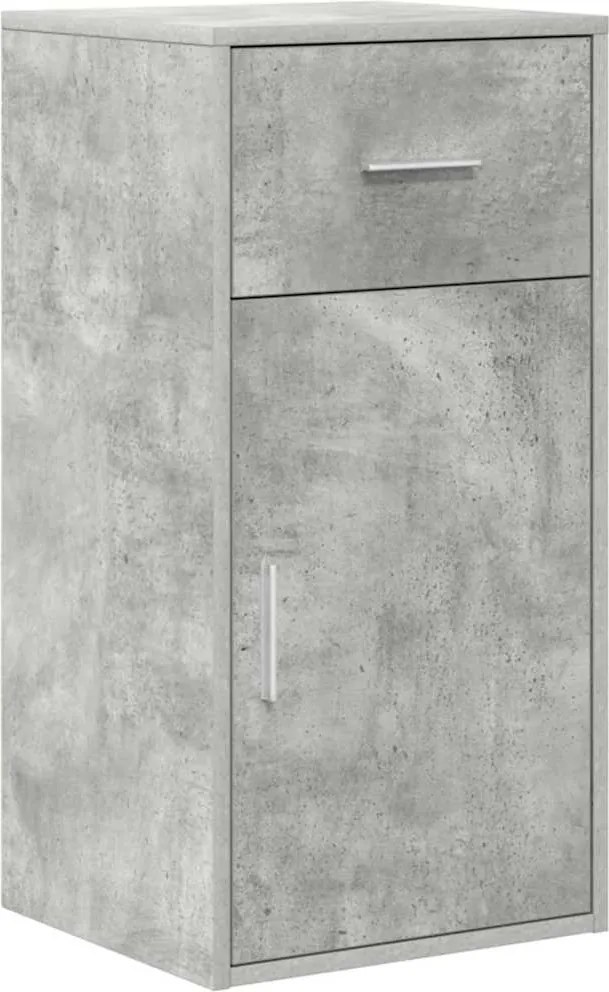vidaXL Széf fiókkal Beton Szürke 38 x 34 x 75 cm