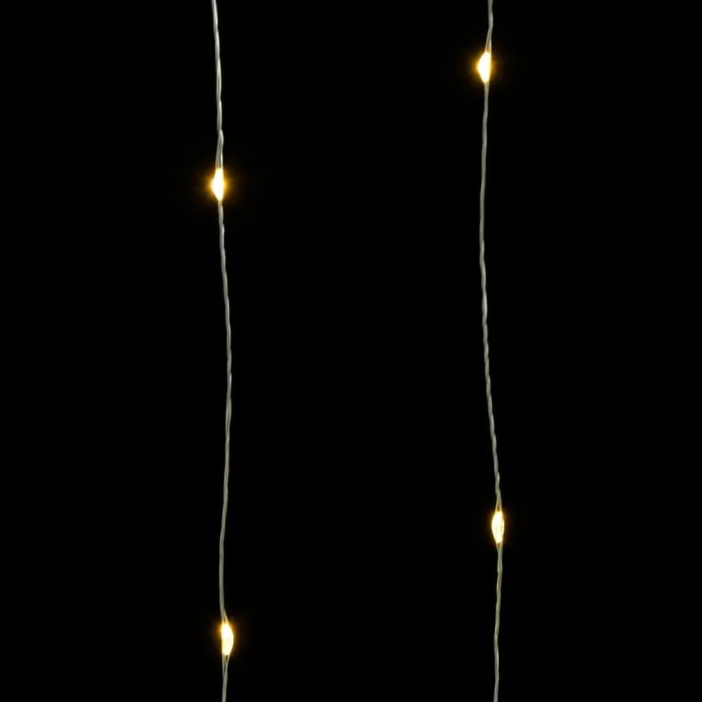 8 funkciós meleg fehér fényű tündérfényfüzér 400 LED-del 40 m