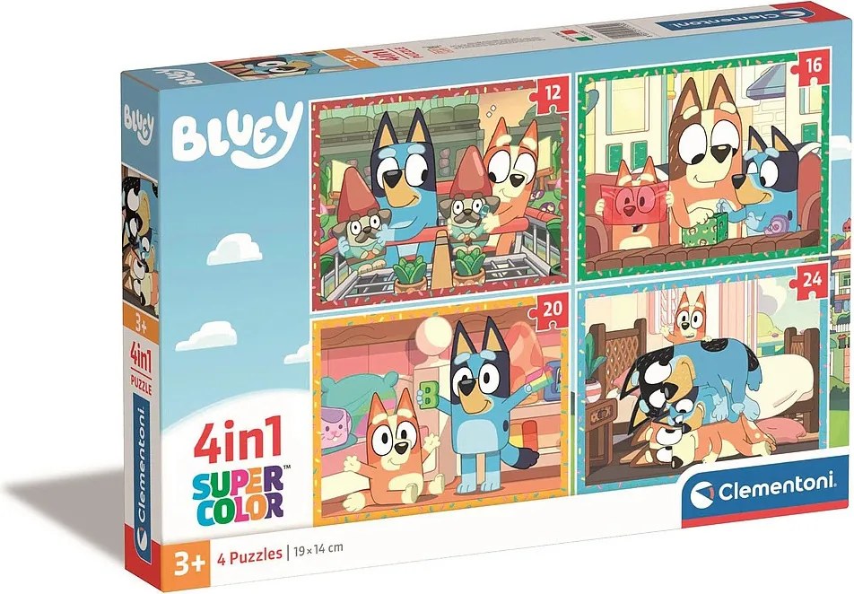 Bluey Play All Day 4 az 1-ben puzzle Clementoni