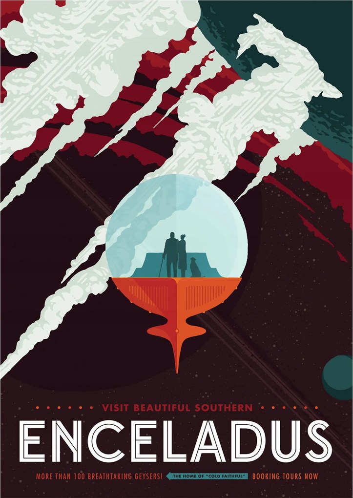 Nasa Jpl Enceladus Poster poszter