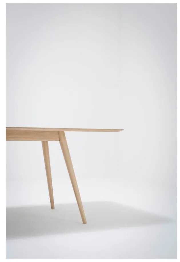 Stafa tömör tölgyfa étkezőasztal, 220 x 90 cm - Gazzda