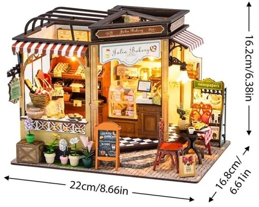 2Kids Toys - Juliino pékség mini házikó 2xAAA-val