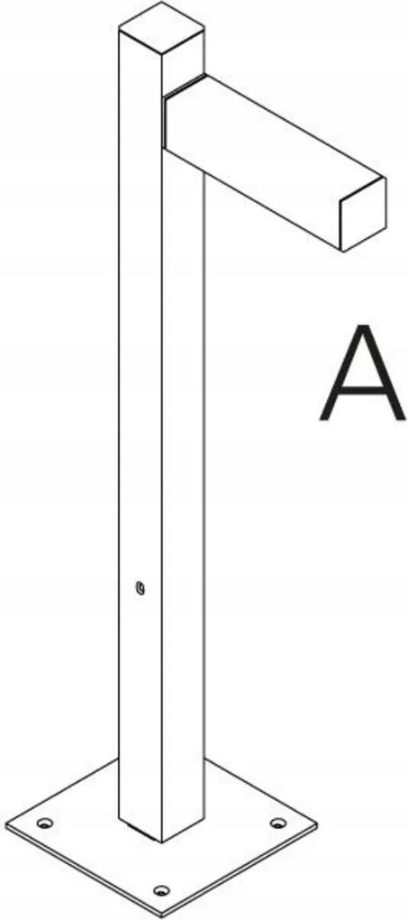 Artemide Walking állólámpa, 900 mm, fekete, 1 fejű