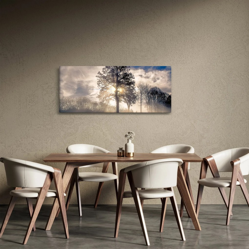 Fa a ködben képe (120x50 cm)