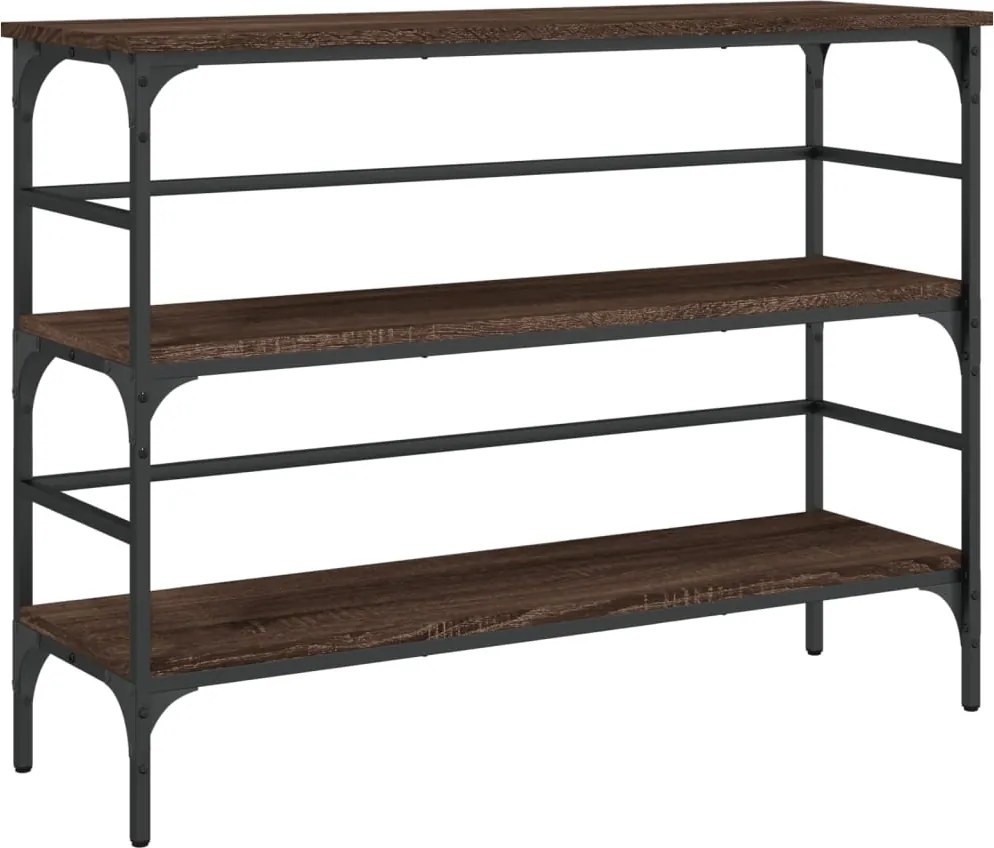 vidaXL barna tölgyszínű szerelt fa tálalóasztal 100 x 32 x 75 cm