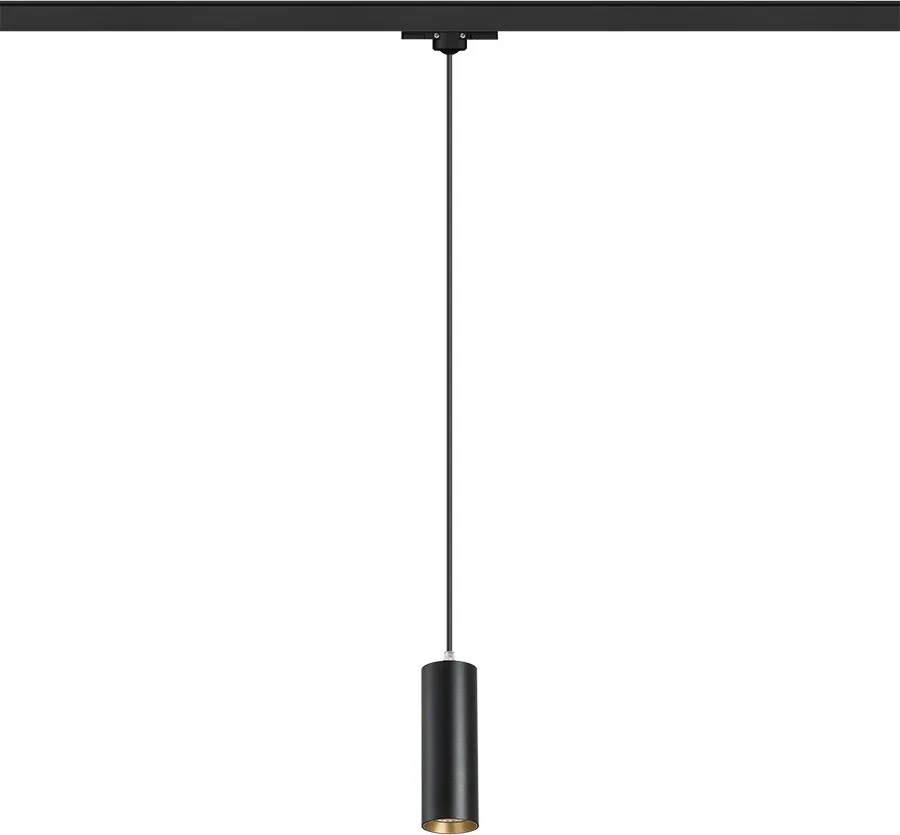 RENDL MAVRO függőlámpa háromáramkörös sínre fekete/aranysárga 230V LED 12W 38° 3000K