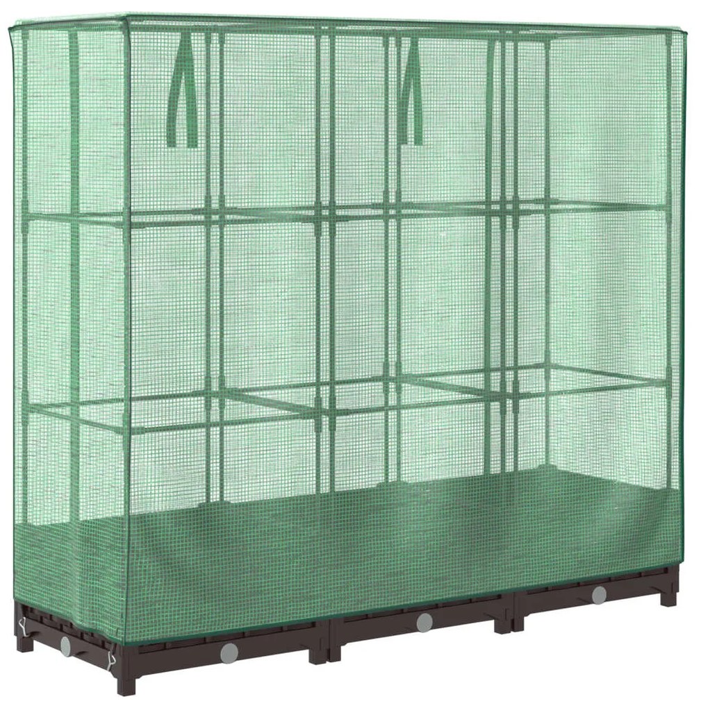 rattan megjelenésű magaságyás melegháztakaróval 120x40x123 cm