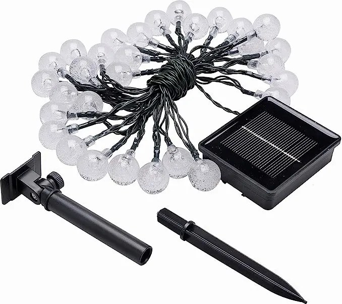 Napelemes lámpák ,Lánc fény Led gömbök 30 db MagicLux