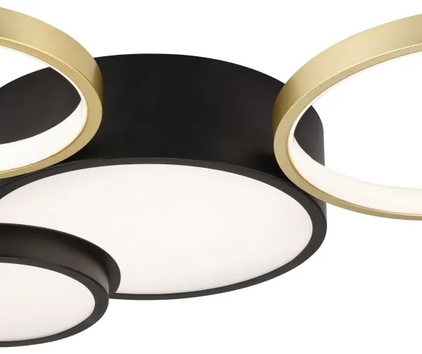 Állítható fényű ALIZEE LED mennyezeti lámpa 30W 230V 3000-6500K fekete/arany