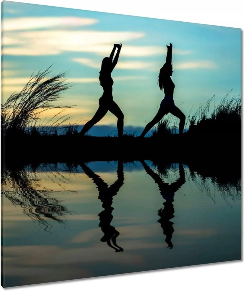 Vászonkép 90x90 Reggeli jóga