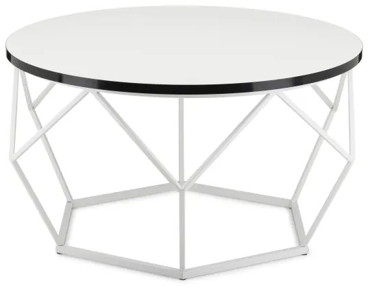 Kávésasztal DIAMOND 40x70 cm fekete/fehér