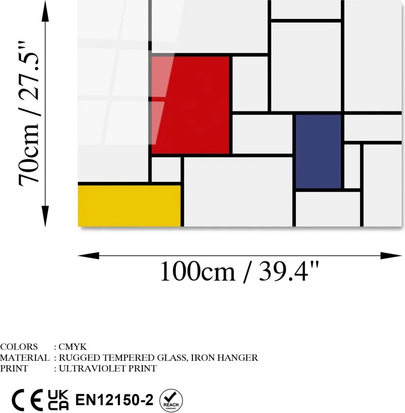 Üvegkép, 70×100 cm – UV-181