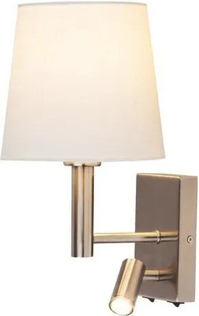 Rabalux beltéri fali lámpa e27 40w szatin króm/fehér harvey
