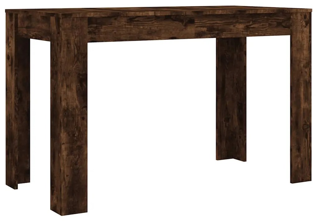 Füstös tölgy színű szerelt fa étkezőasztal 120 x 60 x 76 cm